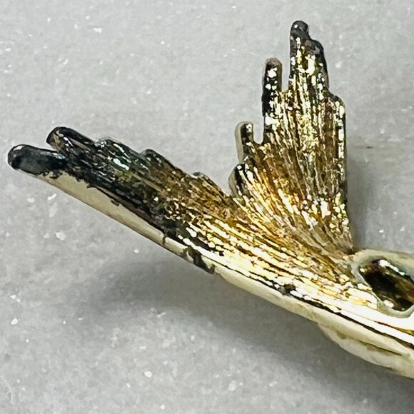 Vtg 1950s Coro Pegasus Brooch Pin Fish Aurora Borealis Rhinestones Koi Jewelry - Picture 7 of 8